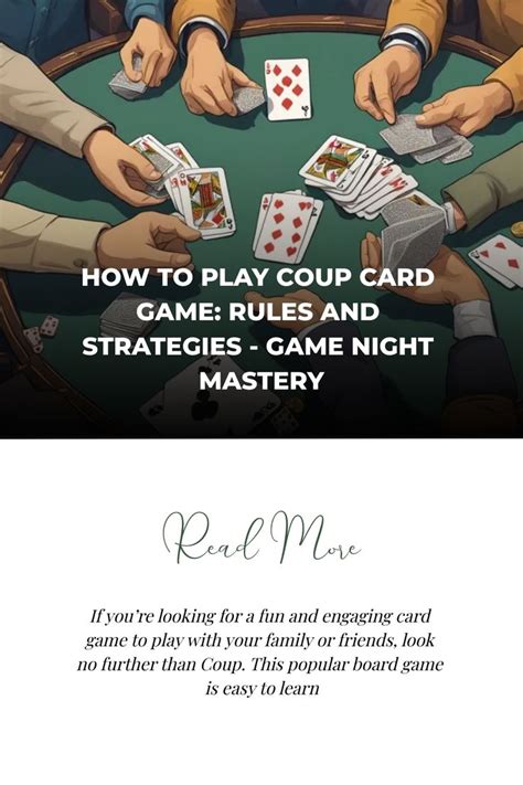 How to Play Coup Card Game: Rules and Strategies.